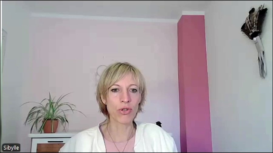 Sibylle Laßmann spricht in die Kamera